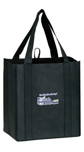  Heavy Duty Non-Woven Grocery Tote Bag w/Insert and Full Color (13"x10"x15") - Color Evolution 